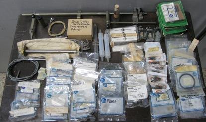 Used BOX OF PARR CALORIMETER PARTS