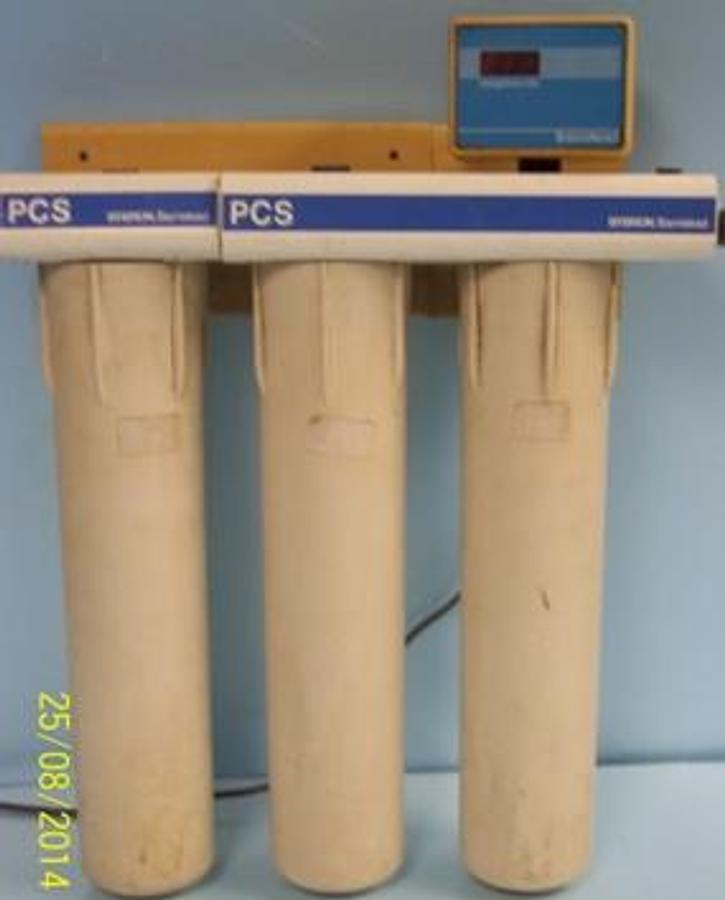 Used QTY. 1. BARNSTEAD/THERMOLYNE PCS FILTRATION UNIT PART NO: D2770 SERIAL NO. 90-08-050 115V 50-60HZ 0.1 AMP 3-STAGE .