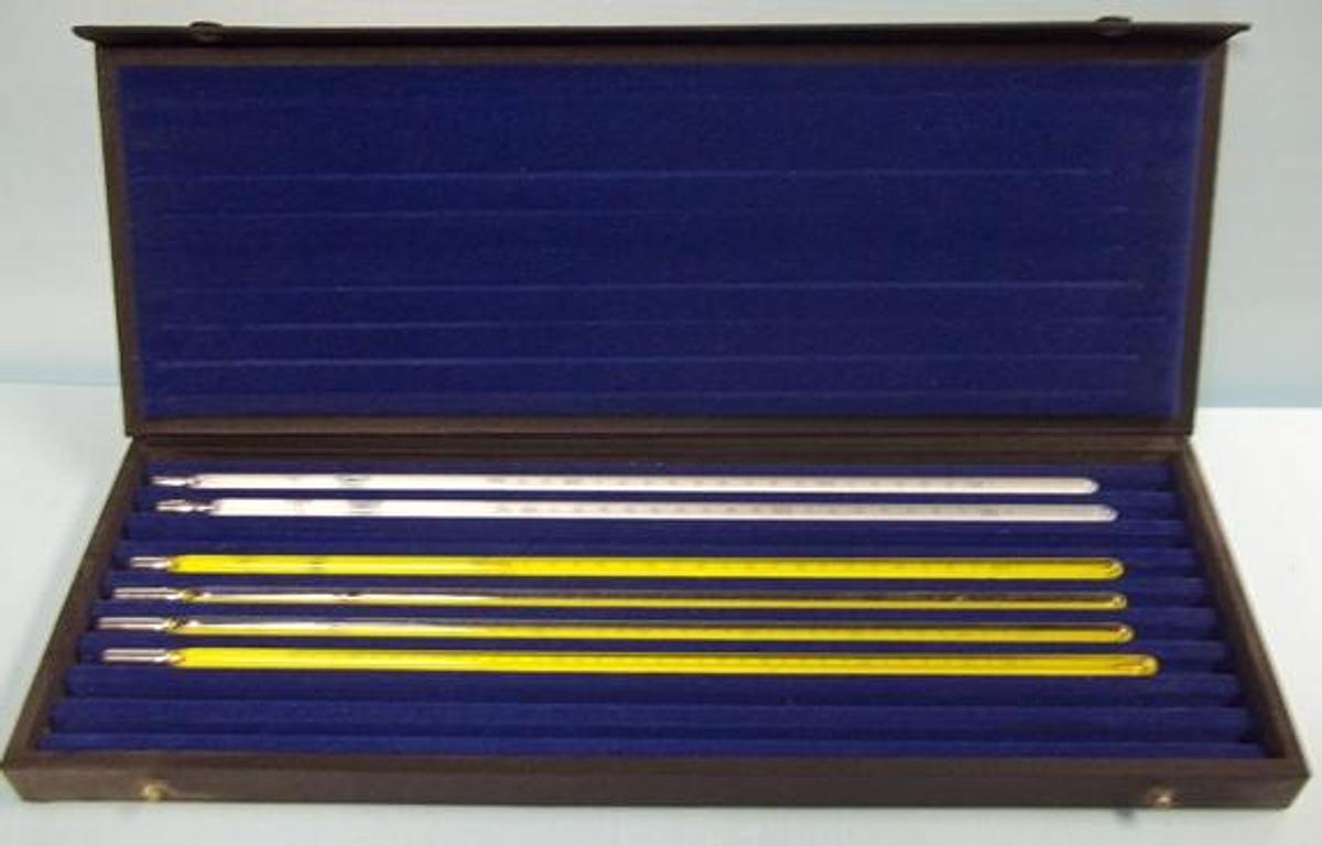 Used QTY. 1. KESSLER SET CERTIFIED ASTM THERMOMETERS