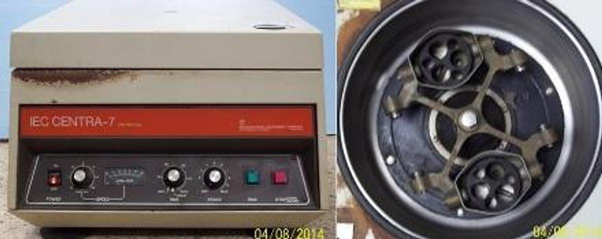 Used IEC CENTRA 7 CENTRIFUGE MODEL: CENTRA-7