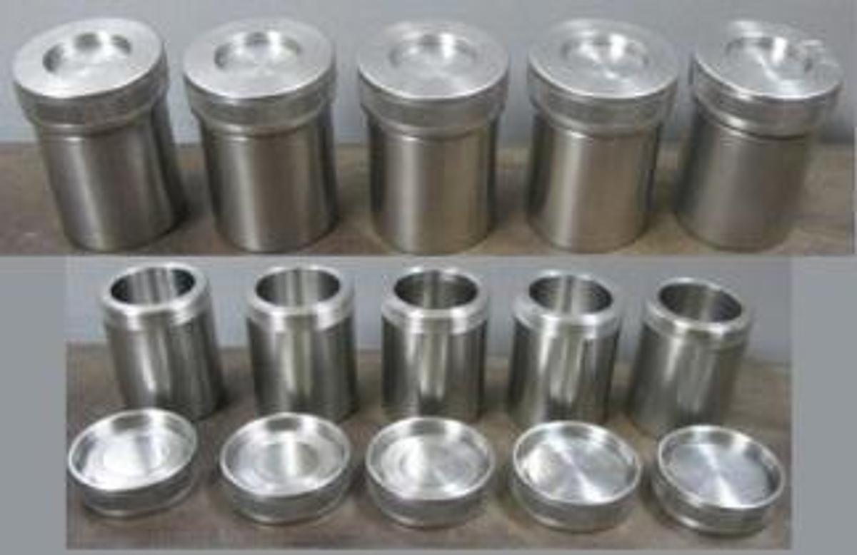 Used SPEX MILL 8000 GRINDING VIAL 50 ML CONTAINERS