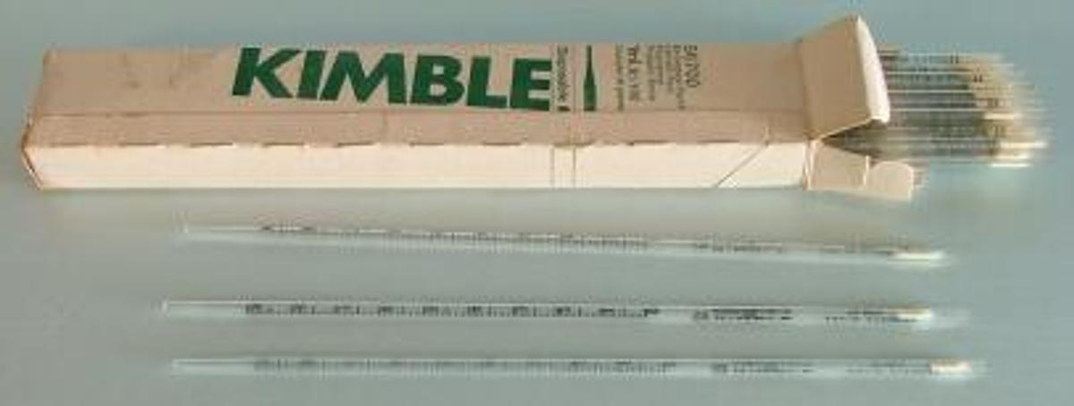 Used QTY. 49. KIMBLE: 56700 SEROLOGICAL PIPET CANISTER PACK POLYSTYRENE PLUGGED