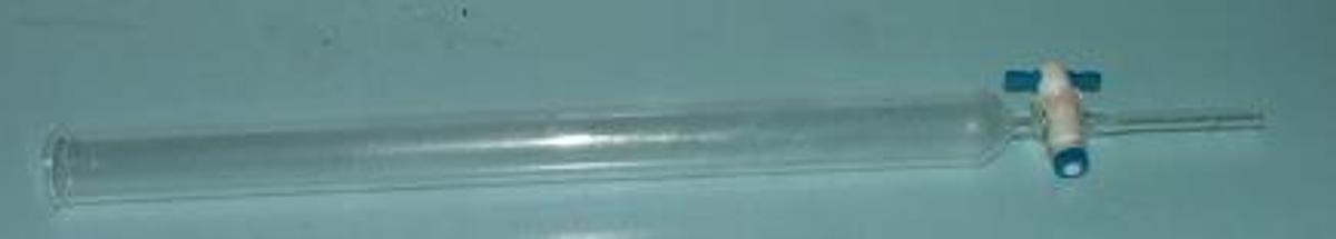 Used QTY. 1. AB GLASS INC 250ML CYLINDER FUNNEL WITH STOP COCK