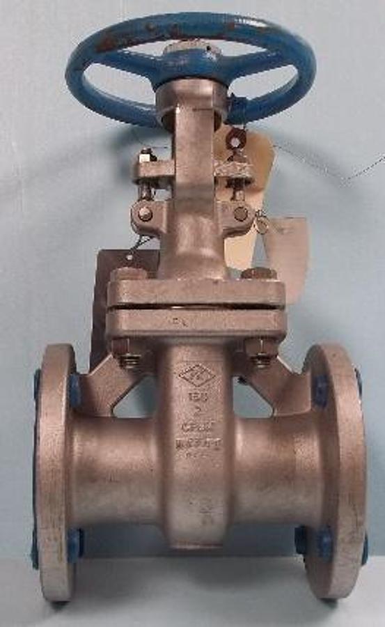 Used VALVE CO LTD. BOLTED BONNET 2" 150 FLANGED STAINLESS STEEL GATE VALVE