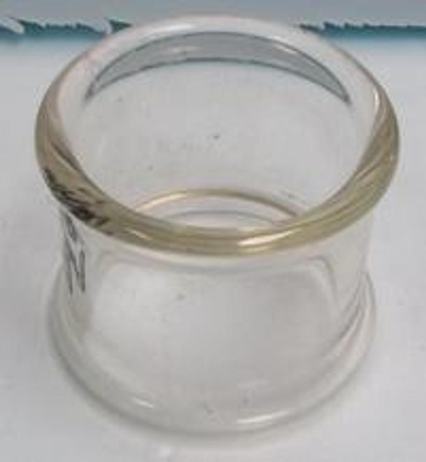 Used PYREX GLASS 2" X 2" GLASS PIPE BEADED ENDS.