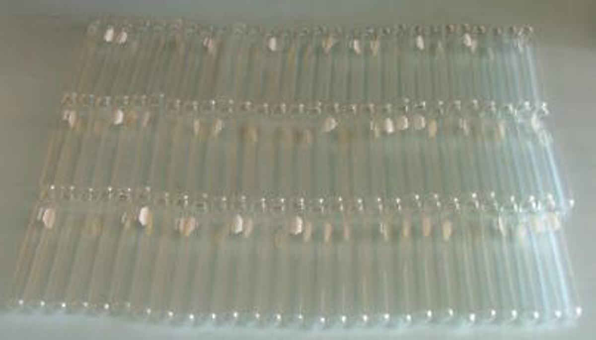 Used KIMAX TEST TUBES THREADED WITHOUT CAPS 30 ML