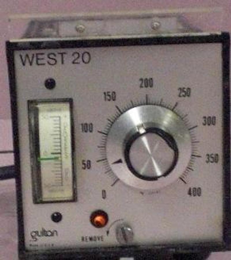 Used WEST 2O / GULTON TEMPERATURE CONTROLLER 0-400 DEG.