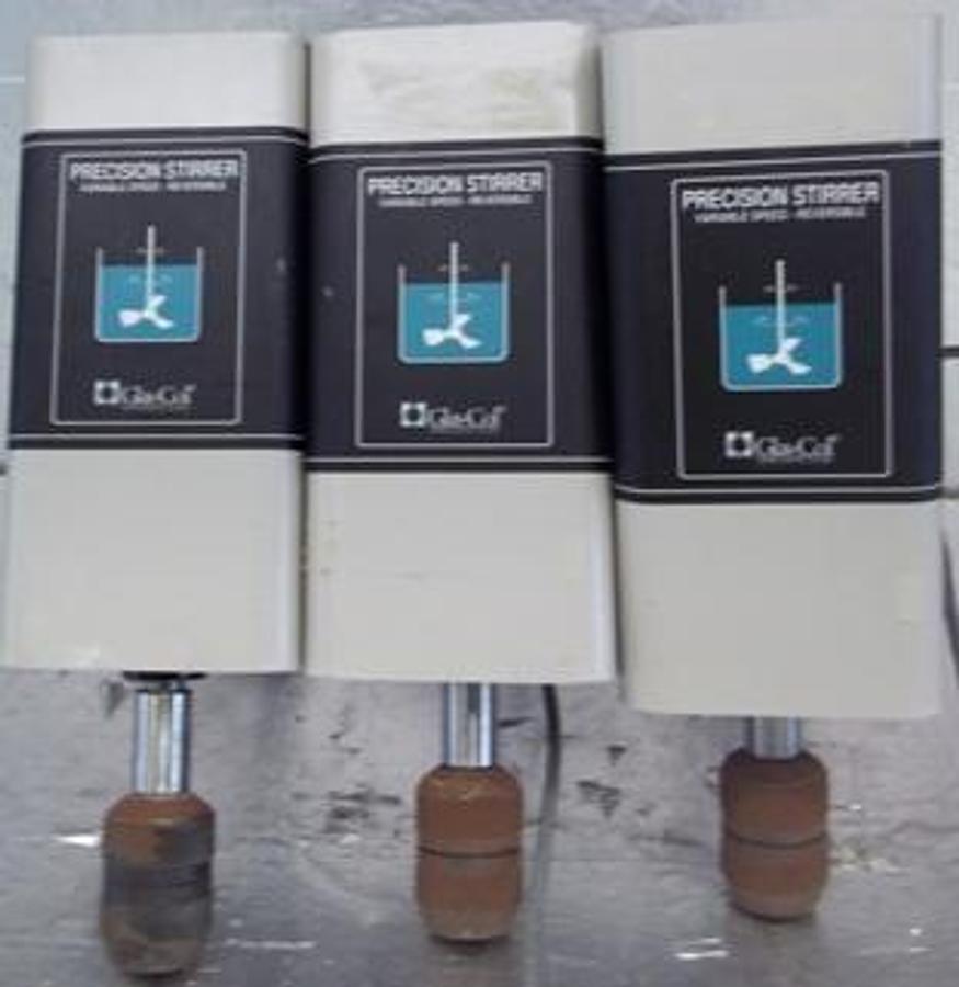 Used GLAS-COL OVERHEAD RING STAND MIXERS.