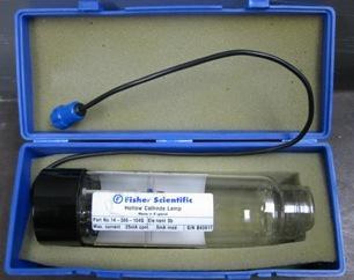 Used FISHER SCIENTIFIC HOLLOW CATHODE LAMP