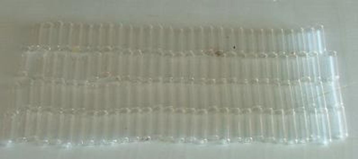 Used GLASS VIALS: 2 ML
