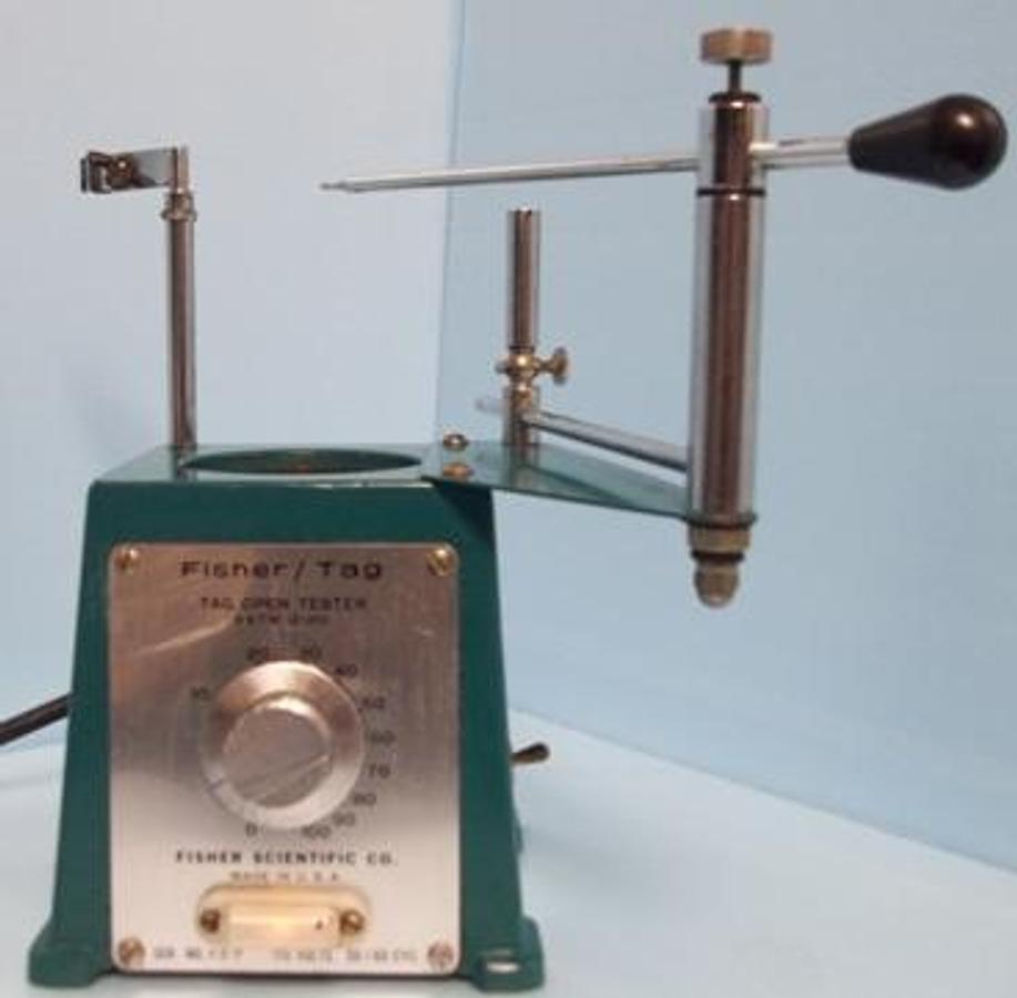 Used FISHER TAG MFG. TAG OPEN CUP FLASH POINT TESTER METHOD ASTM D1310