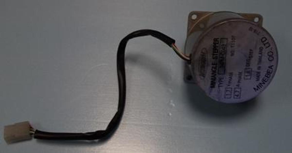 Used QTY. 1. MINEBEA CO. LTD ASTROSYN MINI ANGLE STEPPER MOTOR TYPE 34PM-CO49