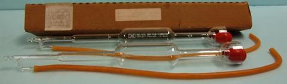 Used QTY. 2. HEWLETT PACKARD 0101-0113 SOAP FILM FLOWMETER 1-10-100 ML 189-1212 LCO189-1212.