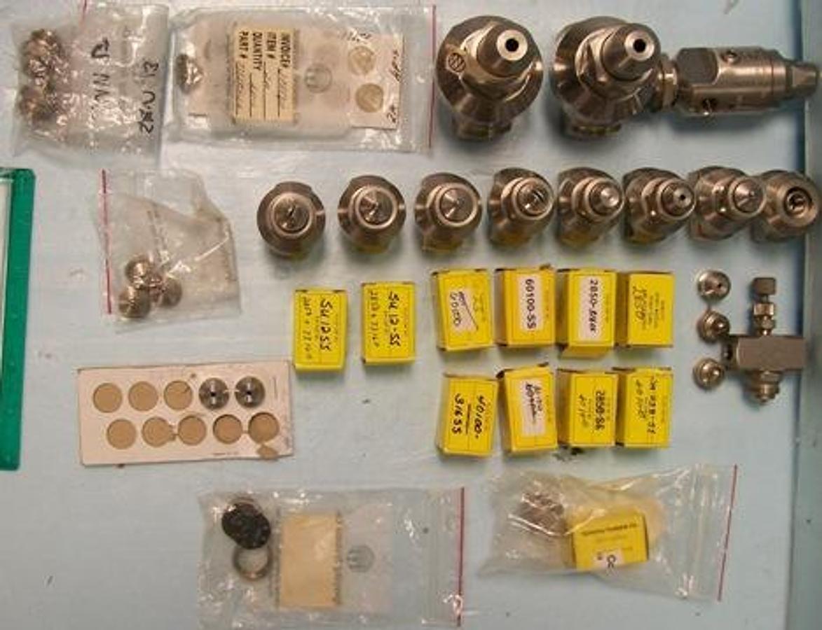 Used QTY. 1. LOT SPRAYING SYSTEMS CO. SPRAY NOZZLES AND PARTS CONSISTING OF: 2.) SPRAYING SYSTEMS CO. AIRATOM ½ JBL 55 250375-55