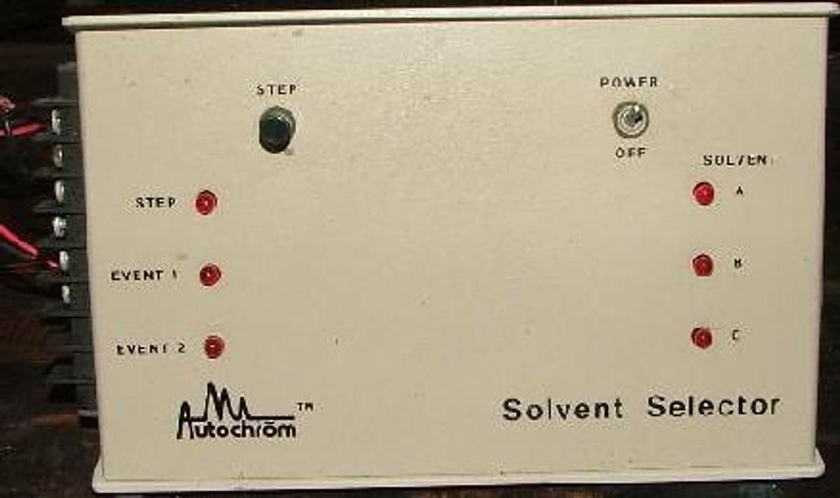 Used QTY. 1. AUTOCHROM SOLVENT SELECTOR MODEL: 101