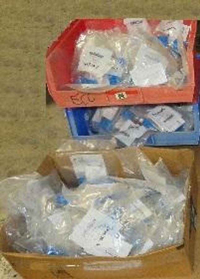 Used QTY. 68 SWAGELOK VALVES AND FITTING CONSISTING OF: (48)SWAGELOK SS-200-1-6