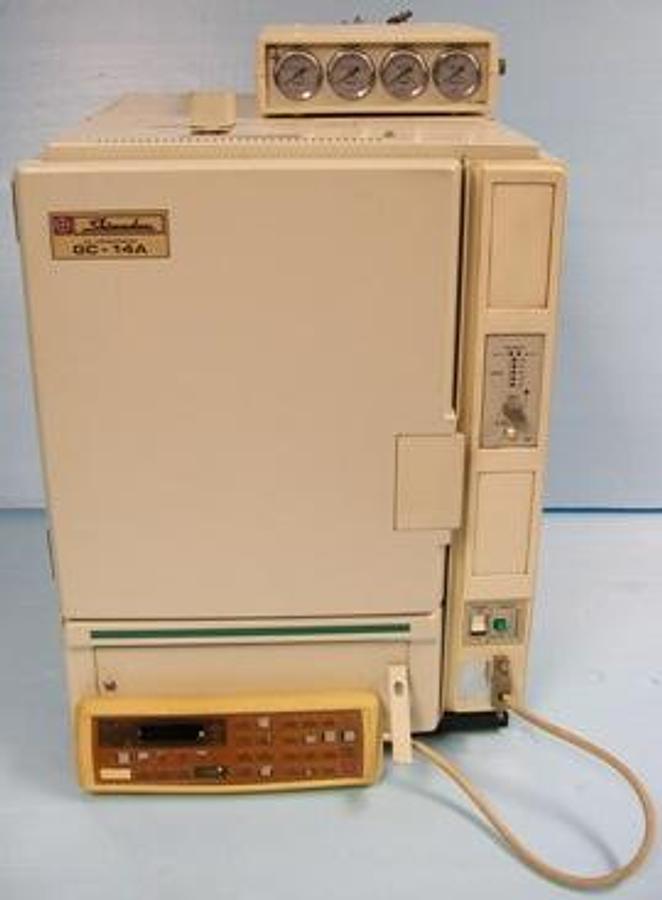 Used QTY. 1. SHIMADZU GAS CHROMATOGRAPH GC-14A