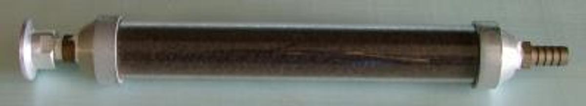 Used GAS PURIFIER NO INFO DARK BROWN MATERIAL 10" LONG 1.5" OD