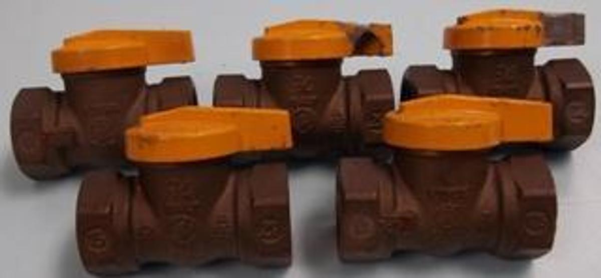 Used ITALY ¾" BRASS GAS BALL VALVE