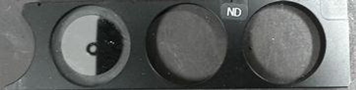 Used ZEISS ND MICROSCOPE ANALYZER SLIDER.
