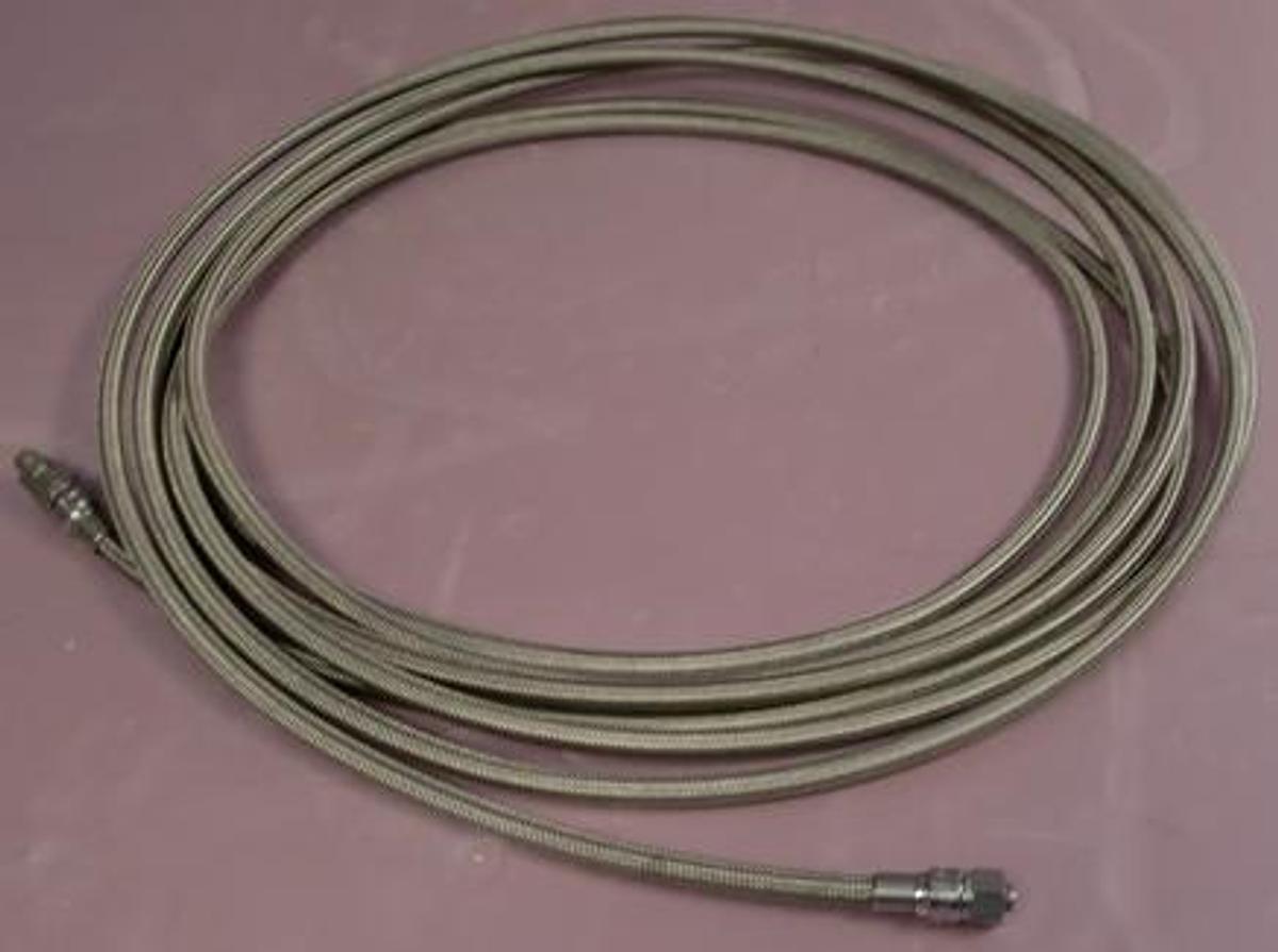 Used 30FT STAINLESS STEEL BRAIDED METAL HOSE