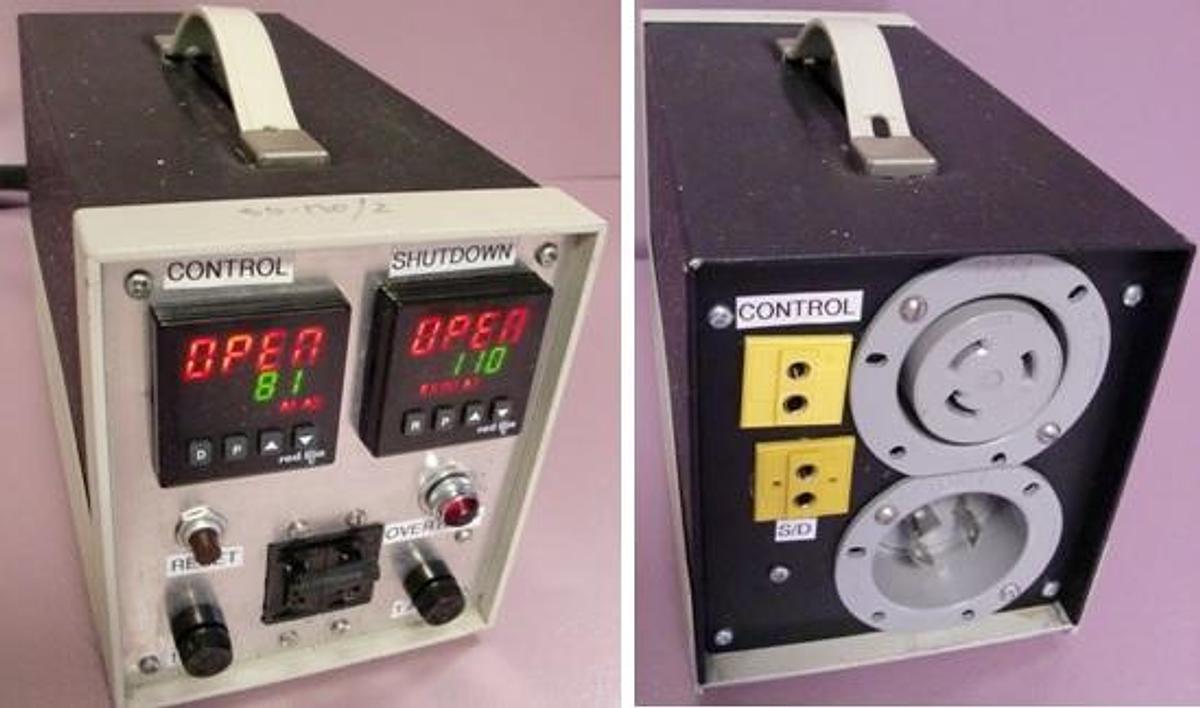 Used QTY. 1. FURNACE "SHUT DOWN / CONTROL" DIGITAL TEMPERATURE CONTROLLER