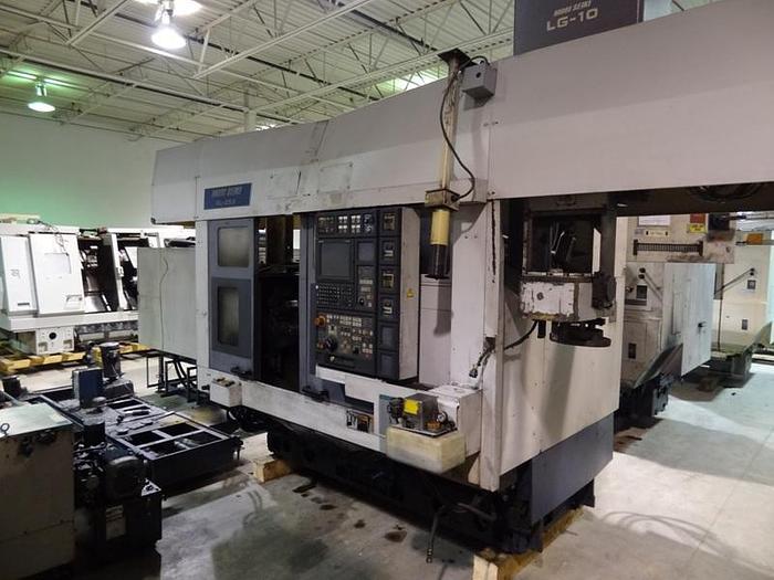 Used MORI SEIKI RL253 TWIN SPINDLE CNC CHUCKER WITH GANTRY LOADER