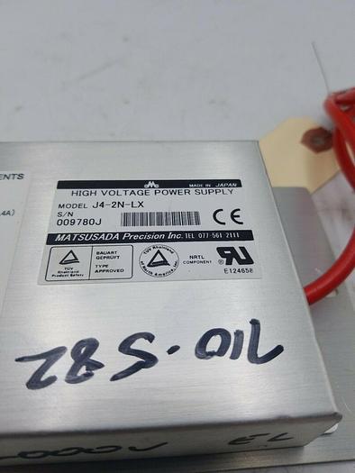 Used MATSUSADA PRECISION HIGH VOLTAGE POWER SUPPLY J4-2N-LX