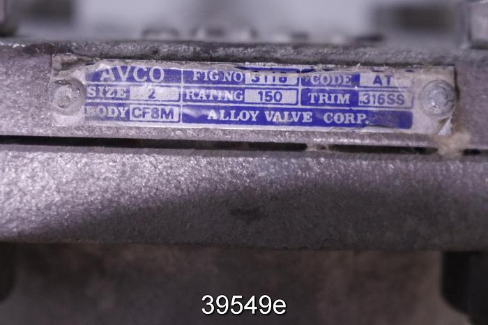 Used Avco 2" Swing Check Valve #39549