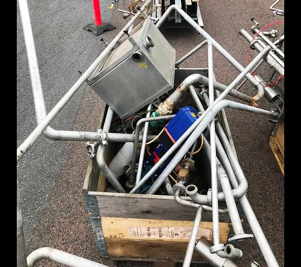Used 2-step falling-film vacuum evaporator