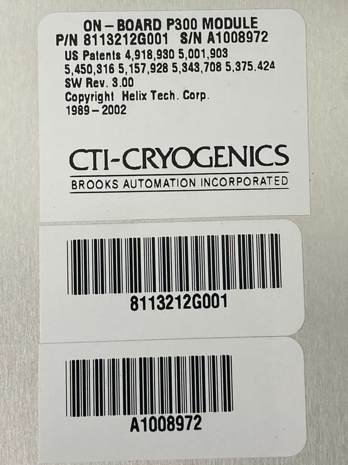 Used CTI-CRYOGENICS 8113212G001 CRYO PUMP CONTROLLER