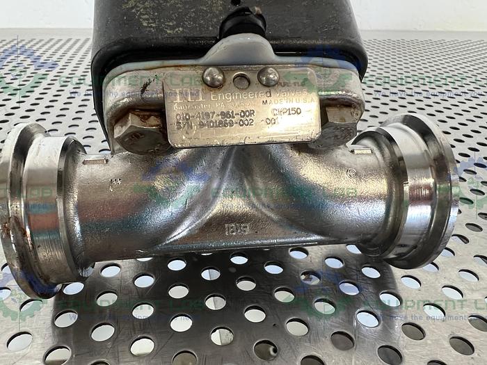 Used ITT 010-4197-961-00R CWP150 Diaphragm Valve w/ 1" Sanitary Fitting
