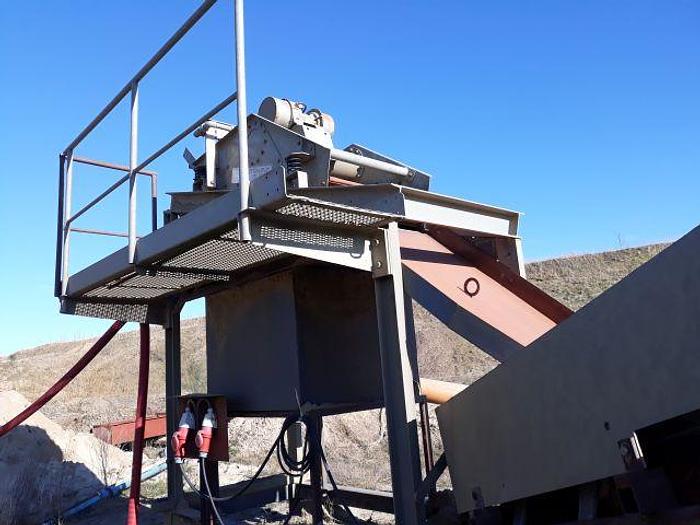 Gebraucht 2014 Terex Kieswaschanlage mit Powercrub 120 Schwertwäsche und Förderbändern