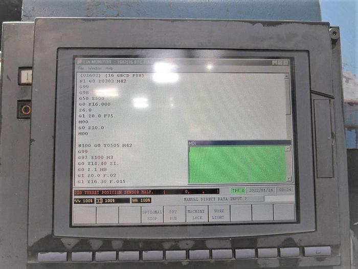 Used 2002 Mazak Slant Turn 80NR 21.25" Bore