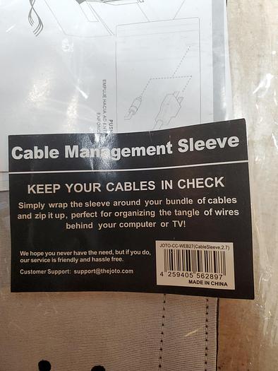 Used Joto Cable Management Sleeve KEEP YOUR CABLES IN CHECK! (BRD3)