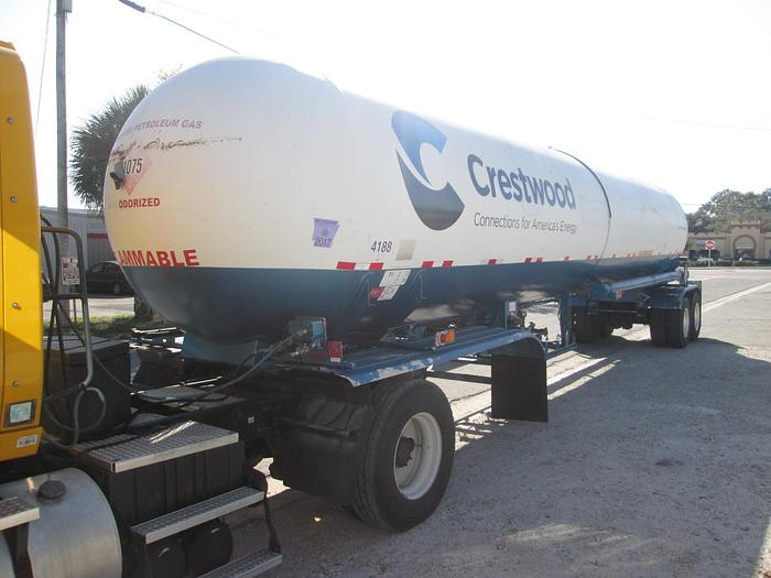 Used 1998 Trinity & Lubbock 43' Propane Tank Trailer