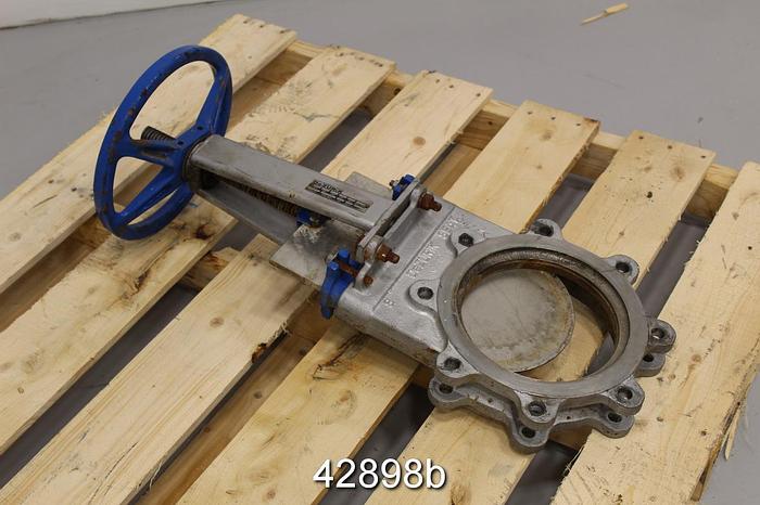 Used Dezurik 8' Hand Operated Knife Gate Valve #42898