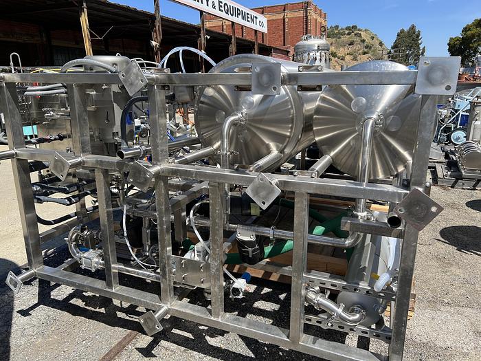 Used CIP, 2-Tank, (2) 185 Gallon Tanks, Sani-Matic, 316L Stainless Steel #S744634