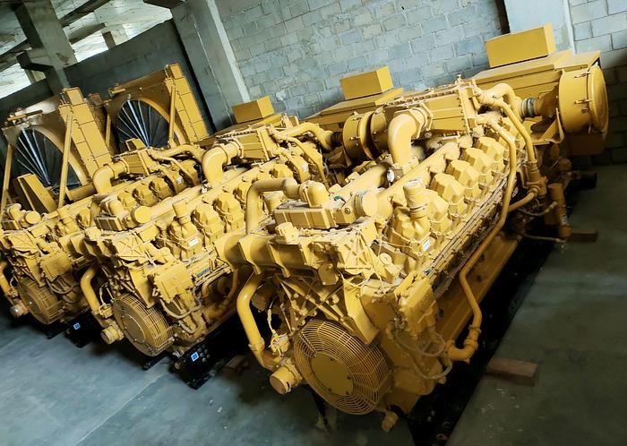 Caterpillar 3516 gas generators 3 sets unused new