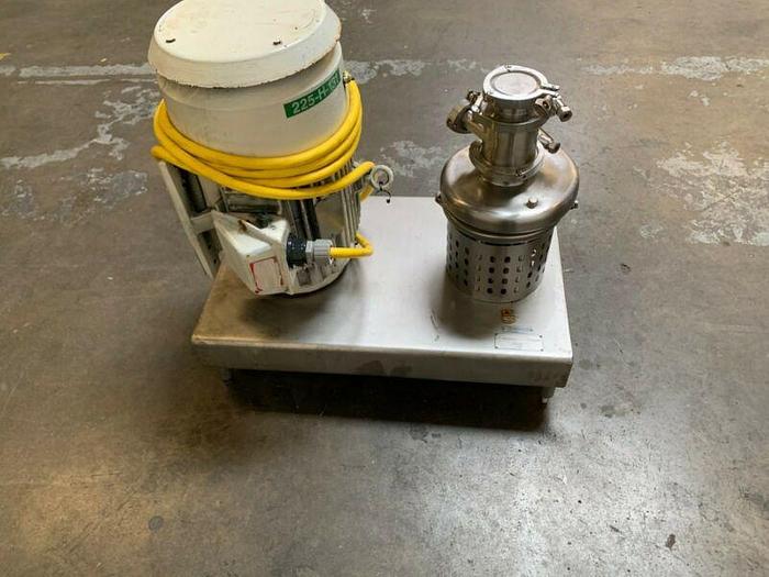 Used Tri-Clover Tri-Blender F3218MD-B60-S  w/ 15 HP Motor on Stainless Steel Skid