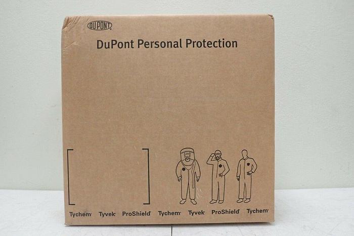 Used Dupont Tychem BR BR128TYLLG0002BN Yellow Coverall, Size LG, 2/Box