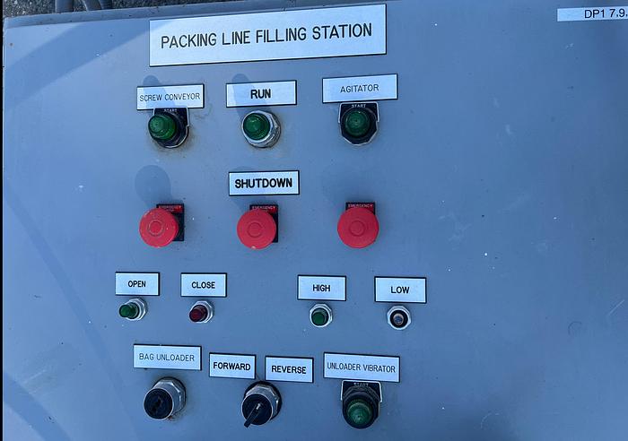 Used Flexicon Inclined Screw Conveyor with Stainless Steel Hopper #S744836