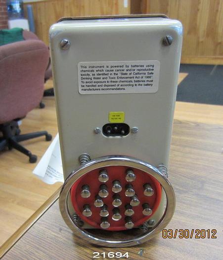 Used Moisture Register A8 Moisture Meter, 115 Volt/12 Vdc, Assy No.: Mrc001971 #21694